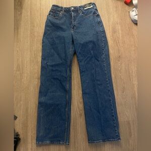 NWT Curve Love Abercrombie Jeans 90s Relaxed High Rise Size 27 4R